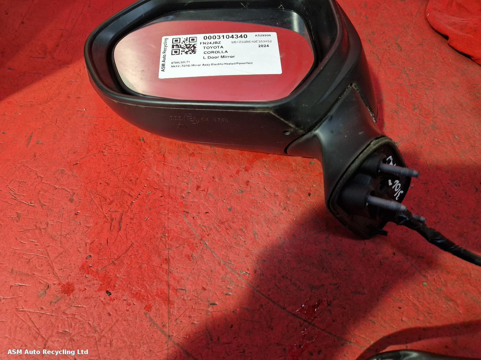 View Auto part L Door Mirror Toyota Corolla 2024