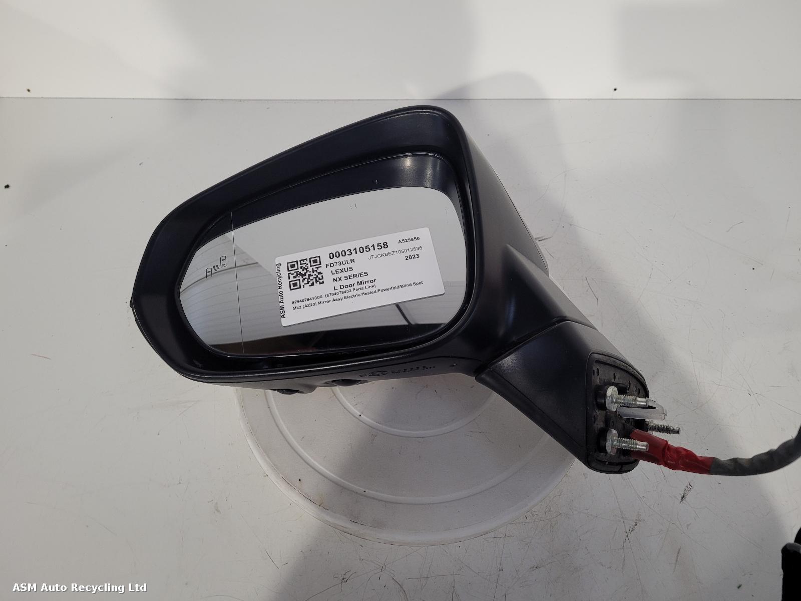 View Auto part L Door Mirror Lexus Nx Series 2023