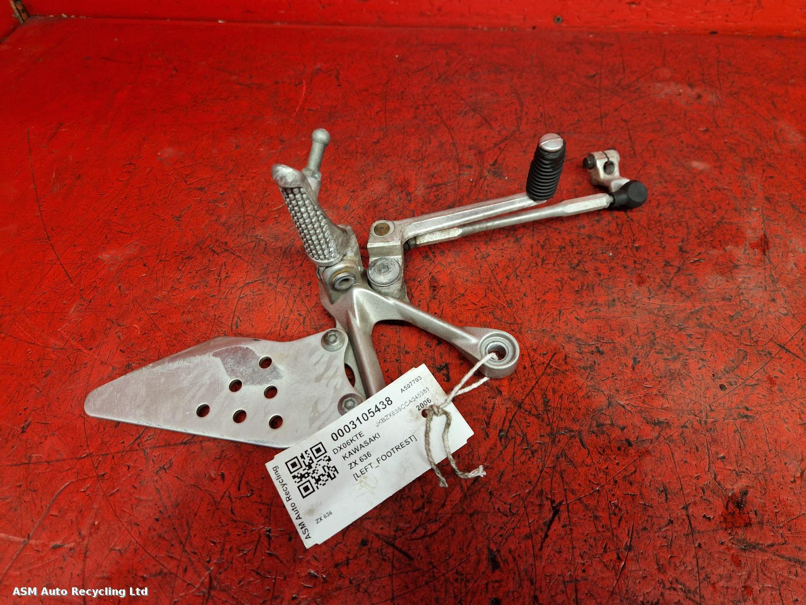 View Auto part Left Footrest Kawasaki Zx 636 2006