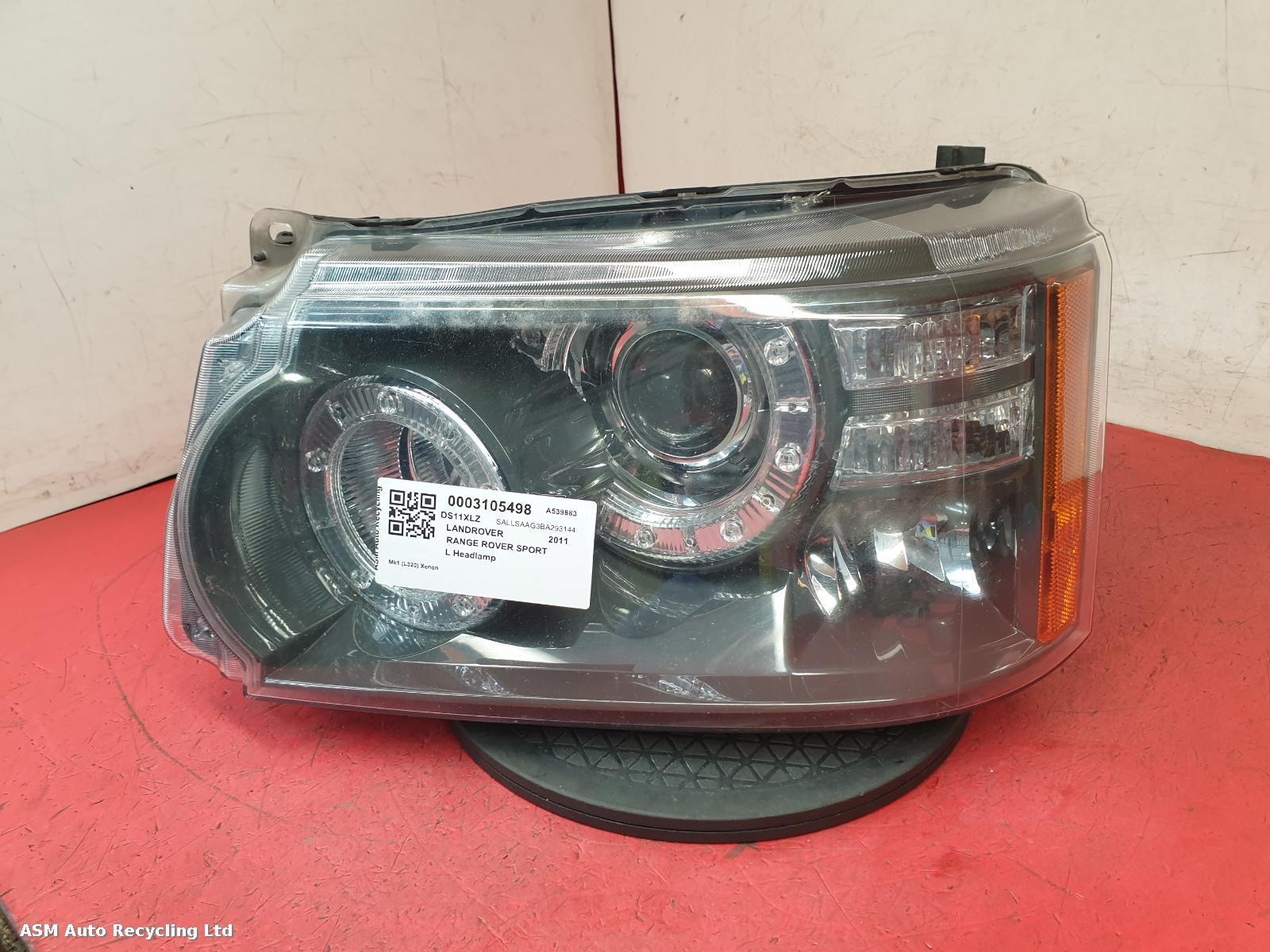 View Auto part L Headlamp Land Rover Range Rover Sport 2011