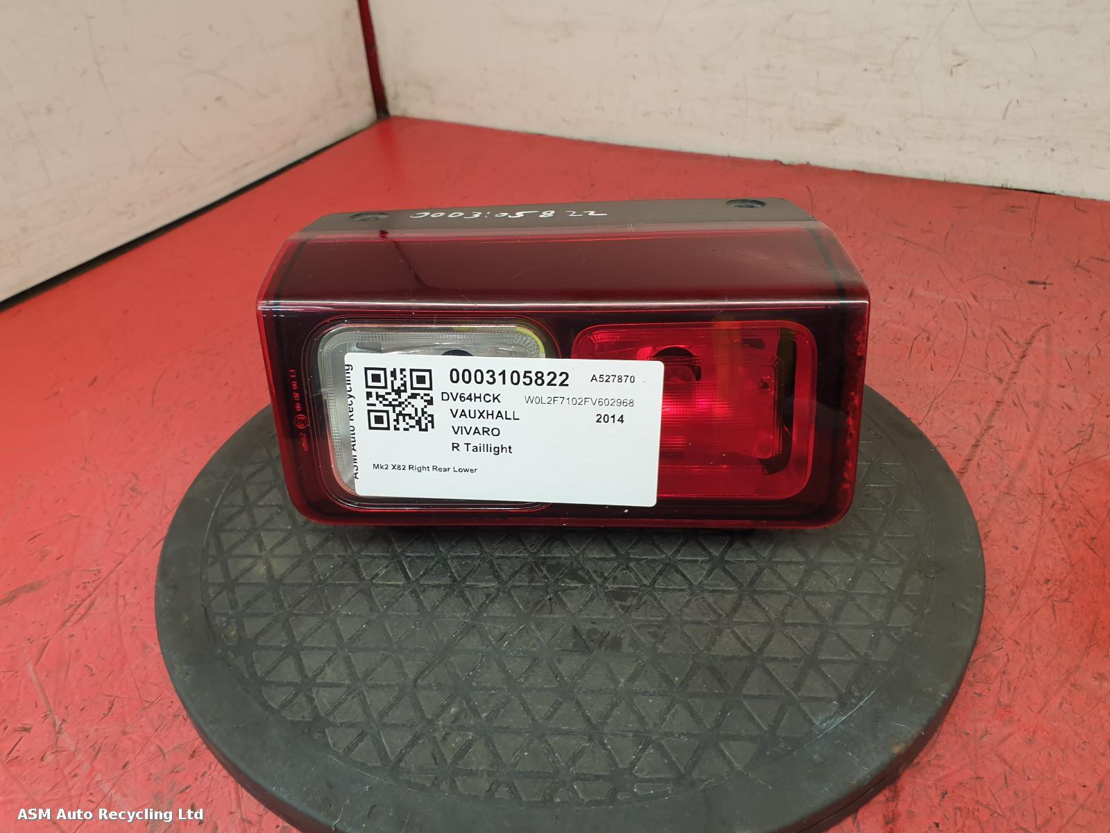 View Auto part R Taillight Vauxhall Vivaro 2014