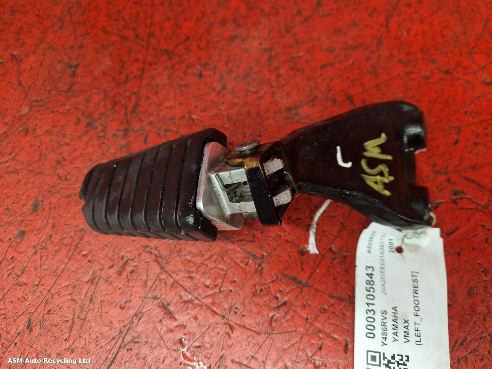 View Auto part Left Footrest Yamaha Vmax 1200 2001