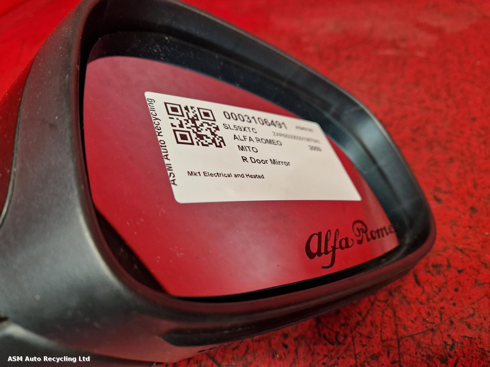 View Auto part R Door Mirror Alfa Romeo Mito 2009