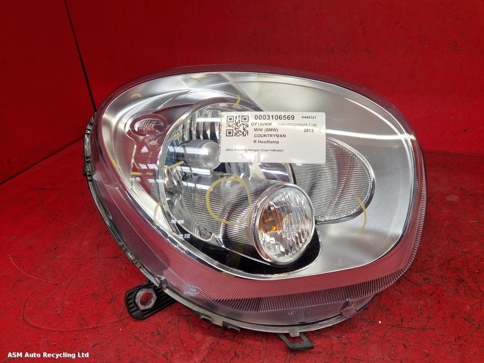 View Auto part R Headlamp Mini (bmw) Countryman 2013