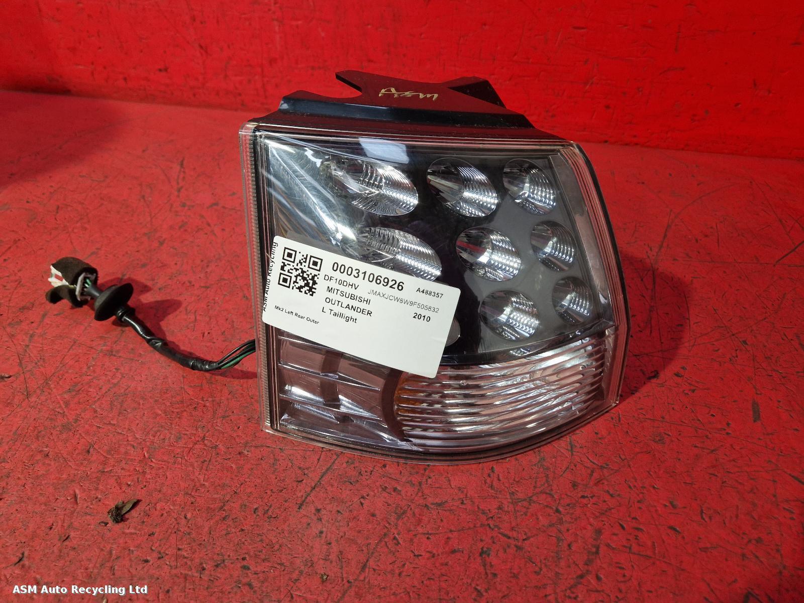 View Auto part L Taillight Mitsubishi Outlander 2010