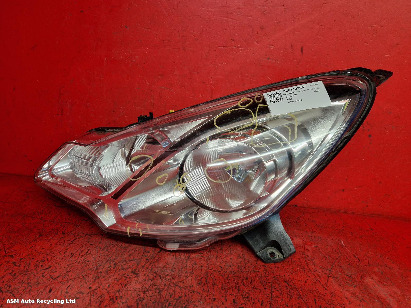 View Auto part L Headlamp Citroen Ds3 2012