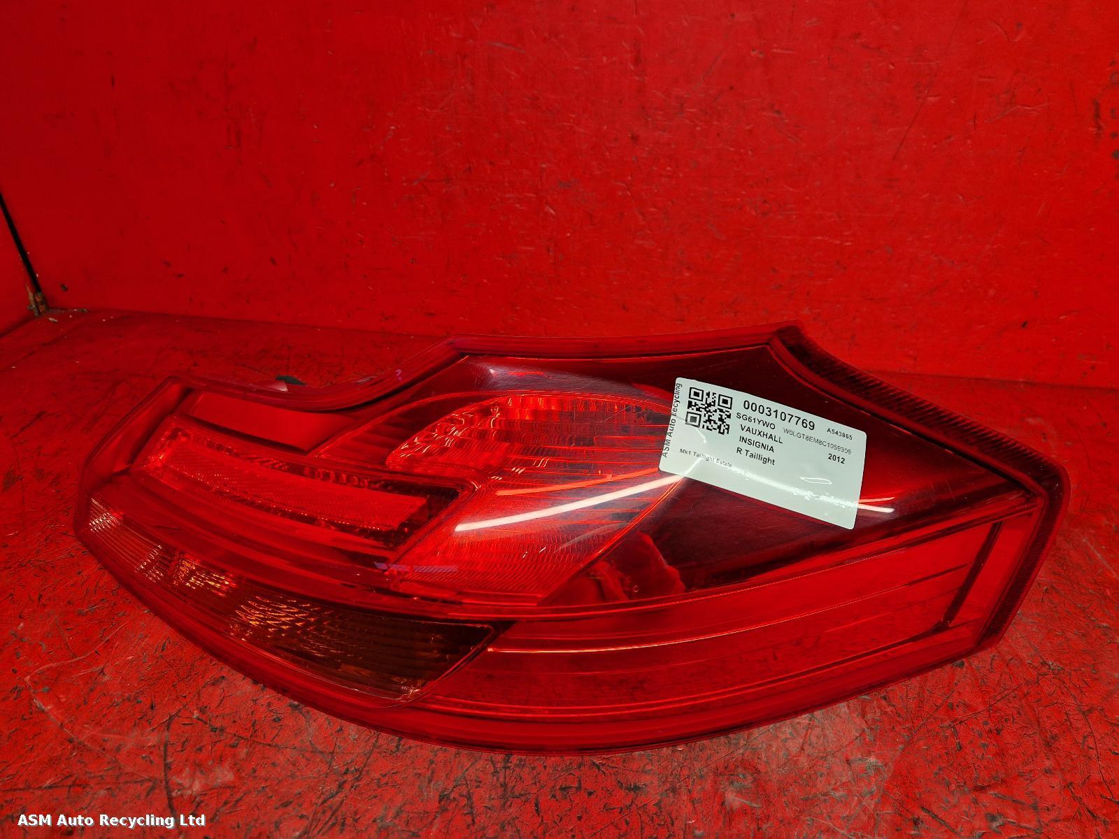 View Auto part R Taillight Vauxhall Insignia 2012