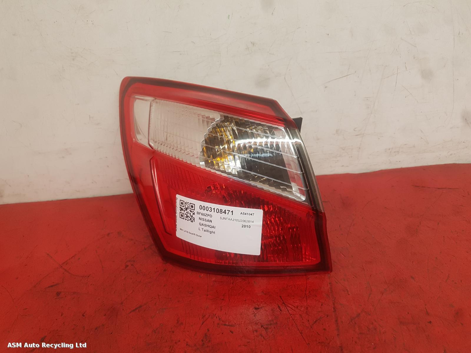 View Auto part L Taillight Nissan Qashqai 2010