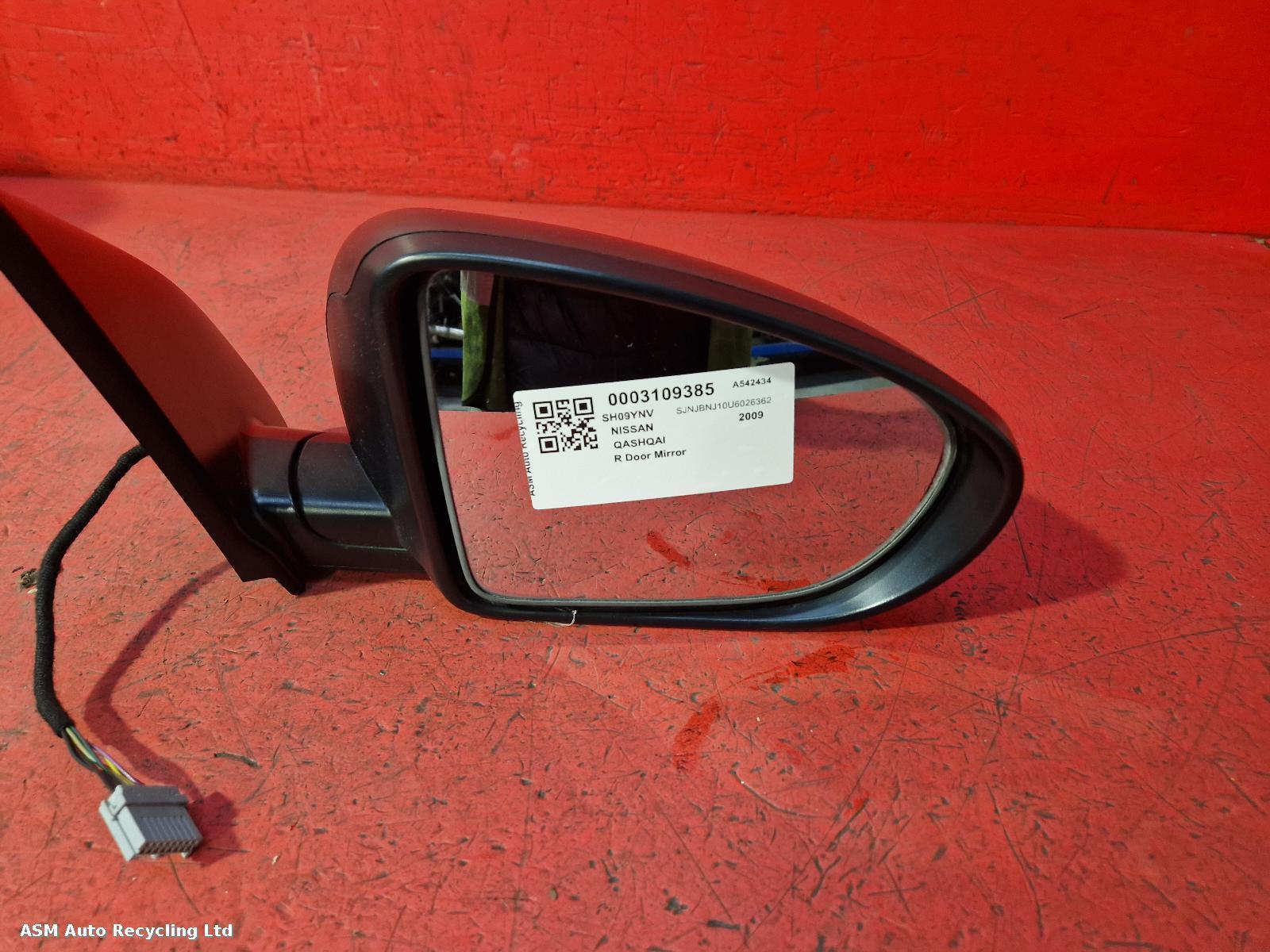 View Auto part R Door Mirror Nissan Qashqai 2009