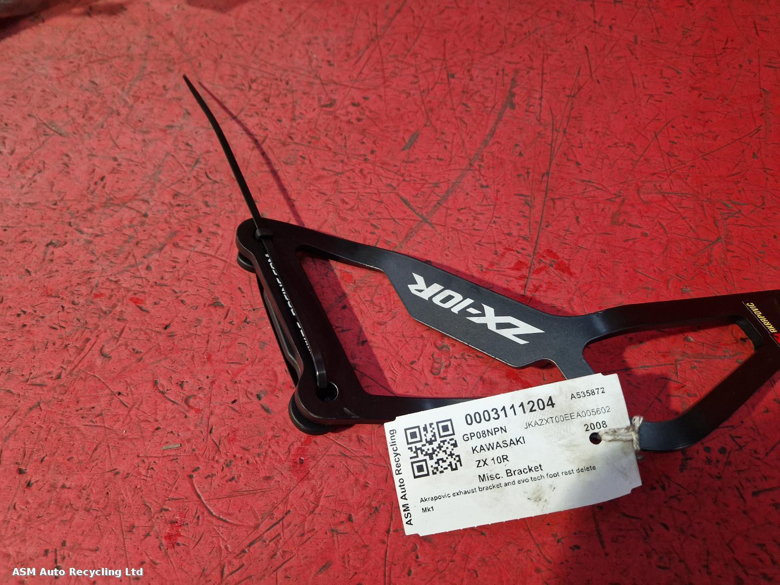 View Auto part Misc Bracket Kawasaki Zx 10r 2008