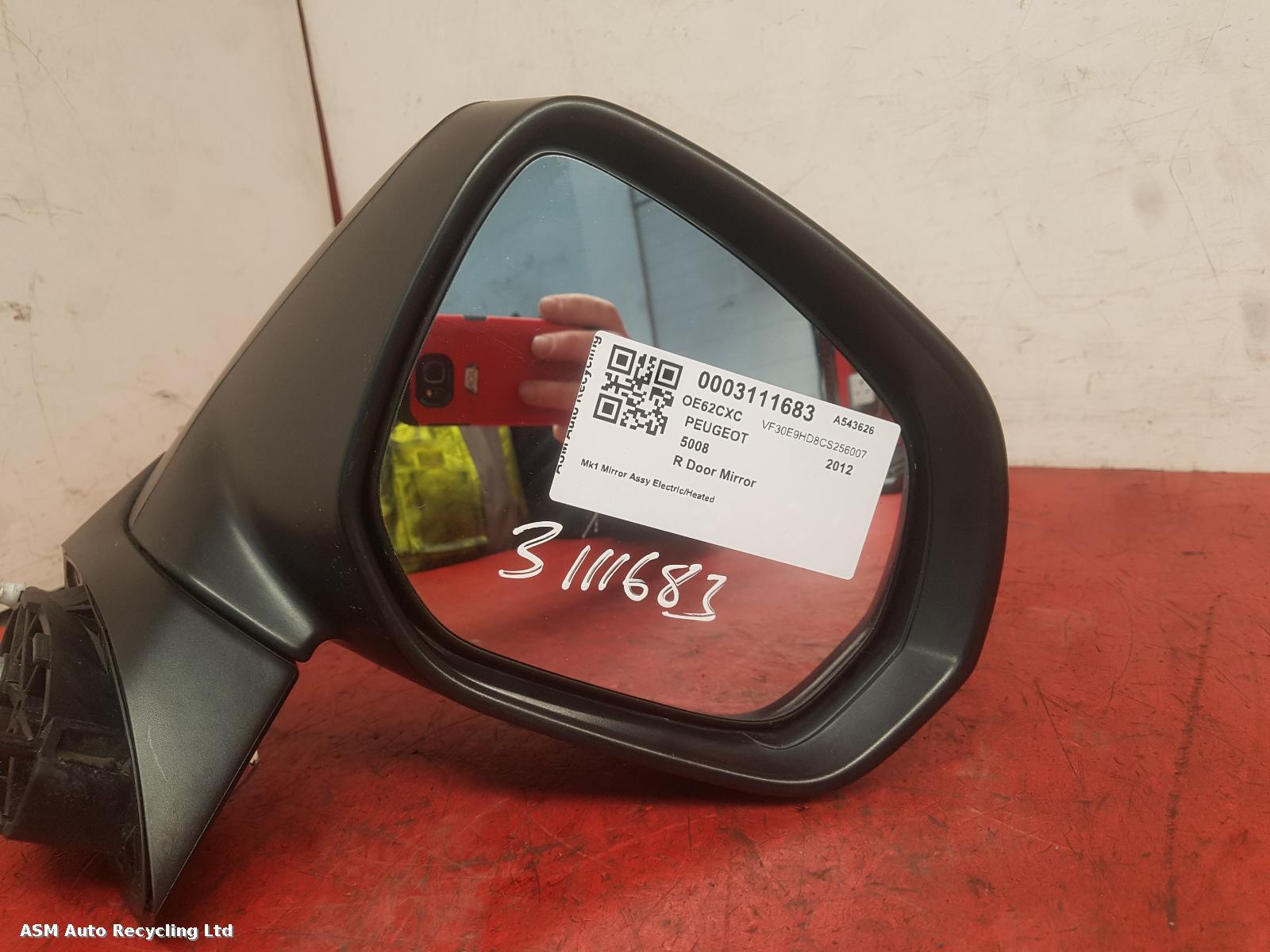 View Auto part R Door Mirror Peugeot 5008 2012