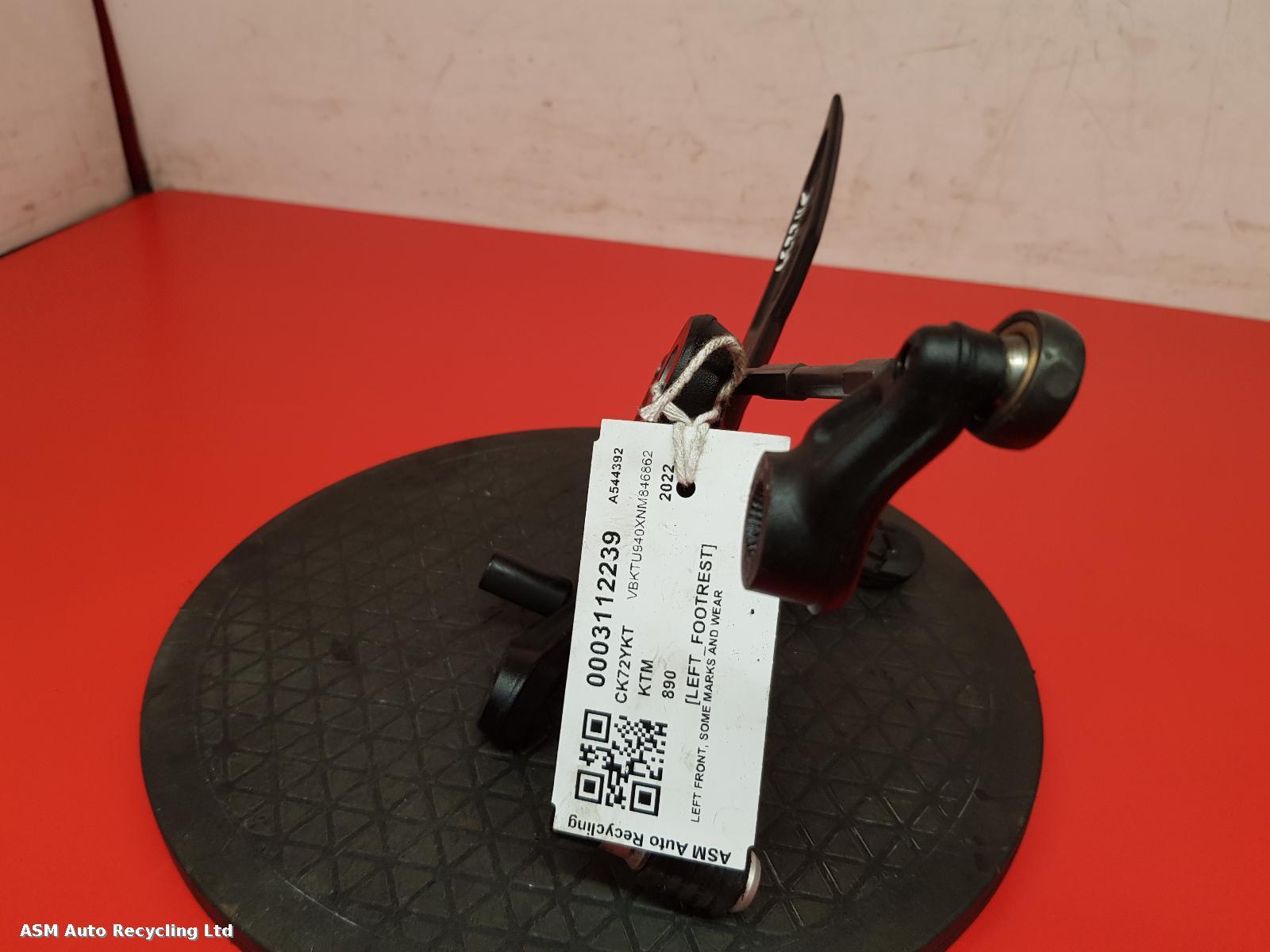 View Auto part Left Footrest Ktm 890 2022