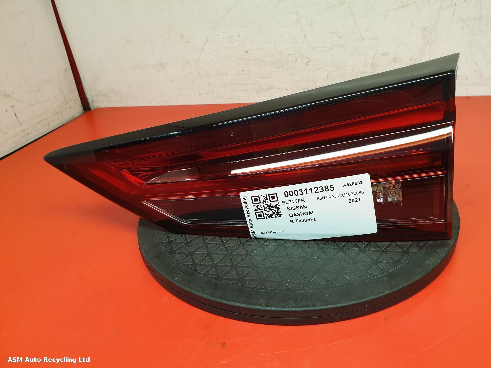 View Auto part R Taillight Nissan Qashqai 2021