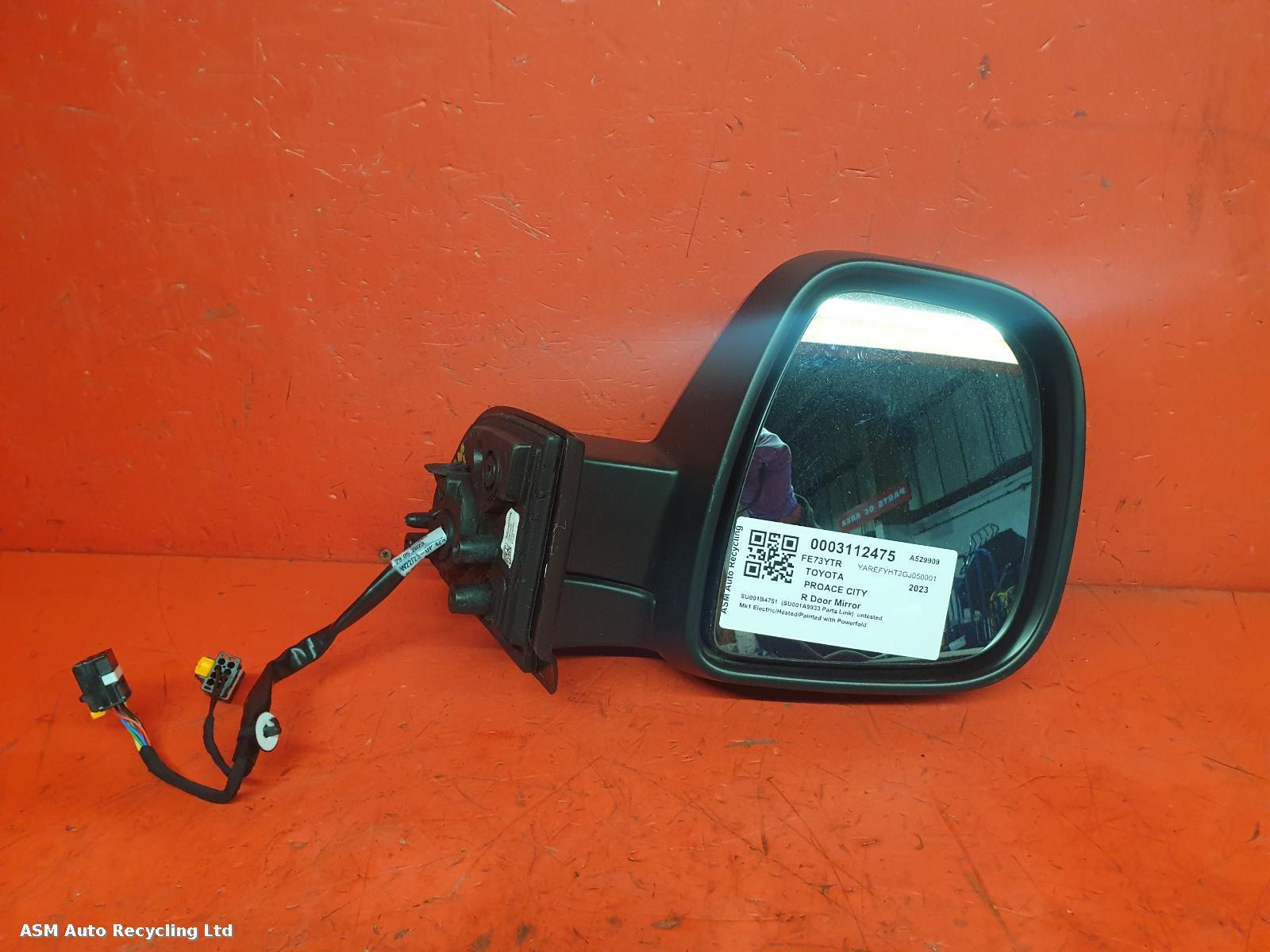 View Auto part R Door Mirror Toyota Proace City 2023