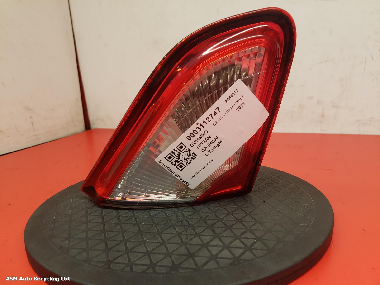 View Auto part L Taillight Nissan Qashqai 2011