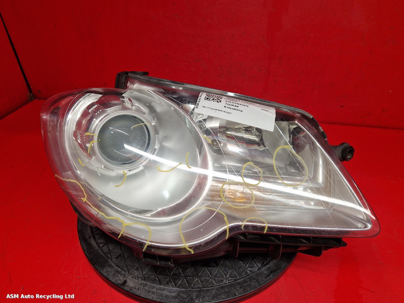 View Auto part R Headlamp Volkswagen Touran 2009