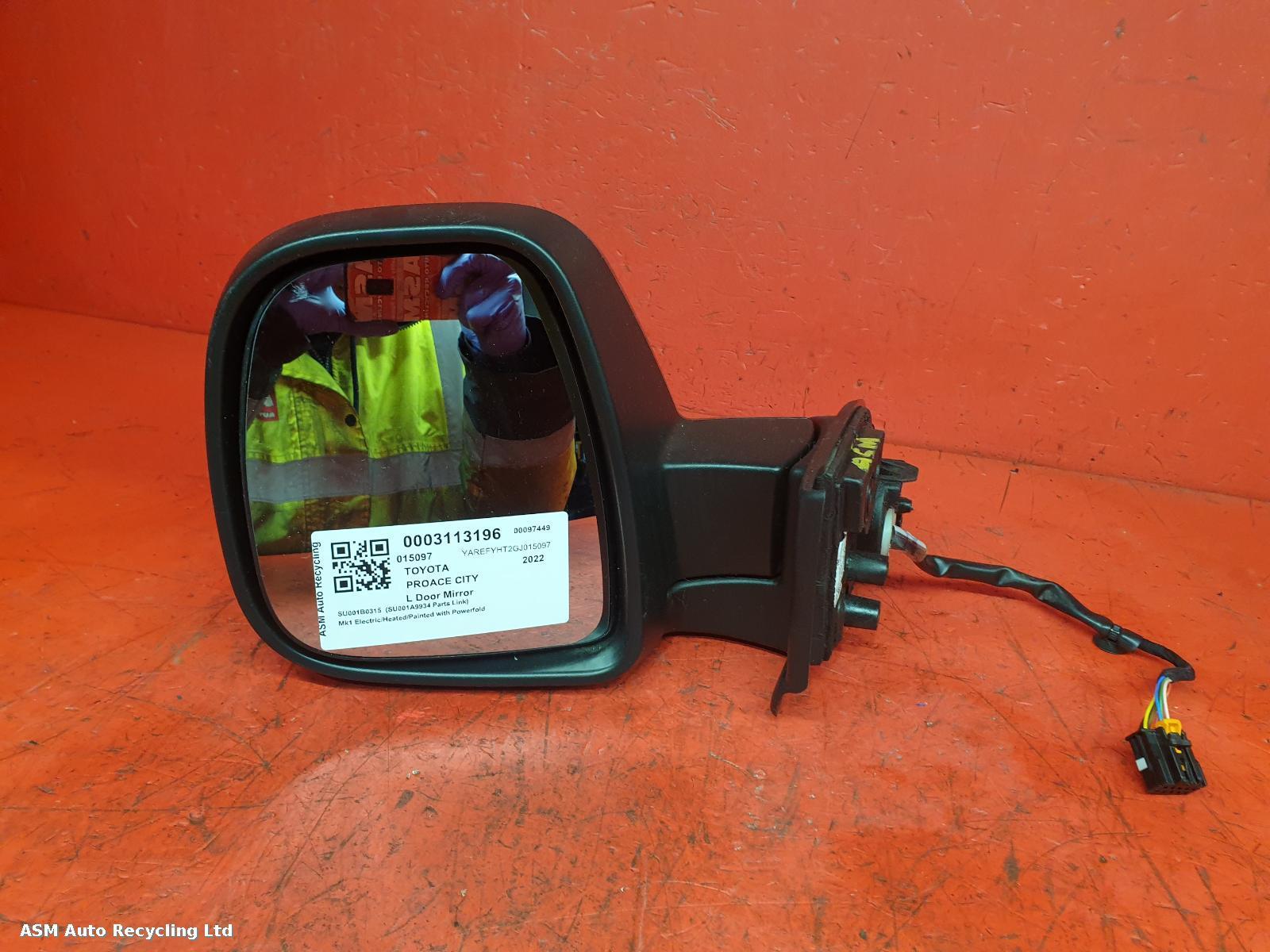View Auto part L Door Mirror Toyota Proace City 2022