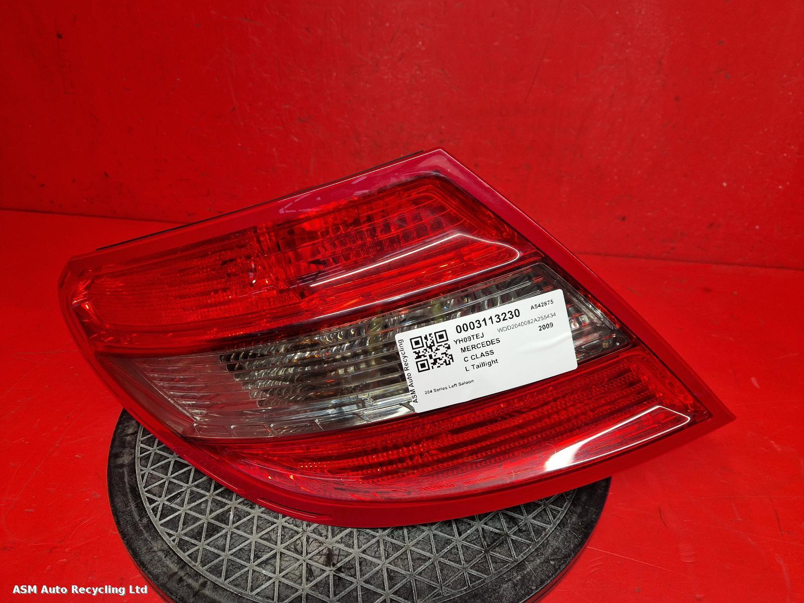 View Auto part L Taillight Mercedes C Class 2009