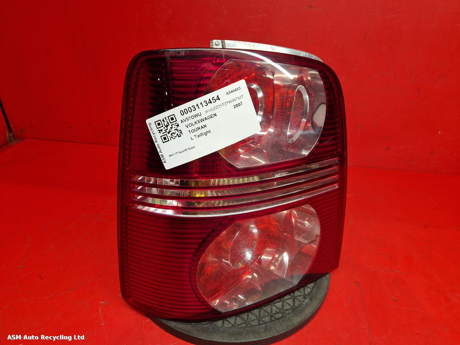 View Auto part L Taillight Volkswagen Touran 2007