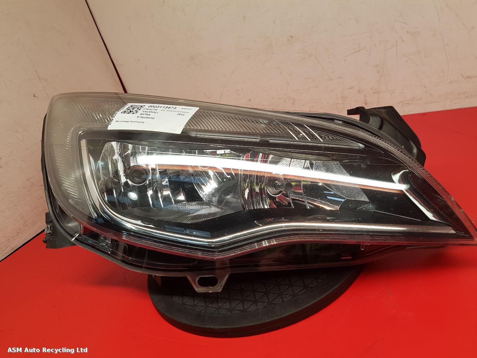View Auto part R Headlamp Vauxhall Astra 2012