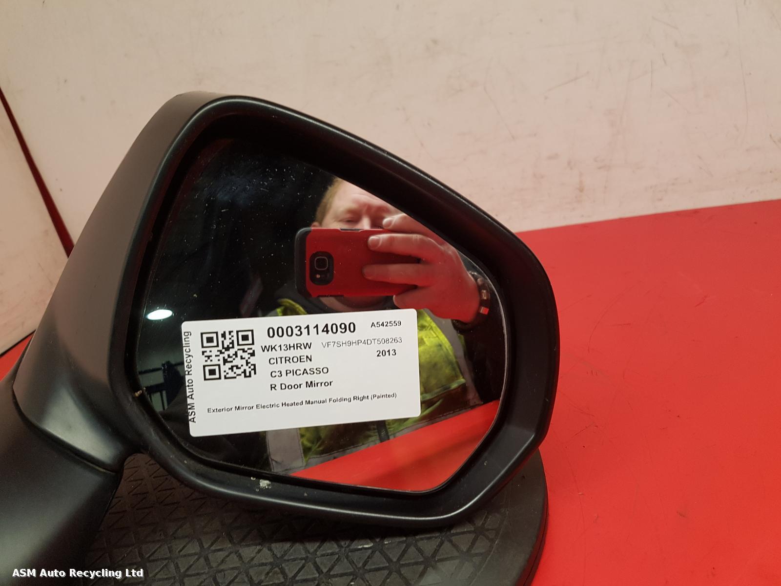 View Auto part R Door Mirror Citroen C3 Picasso 2013