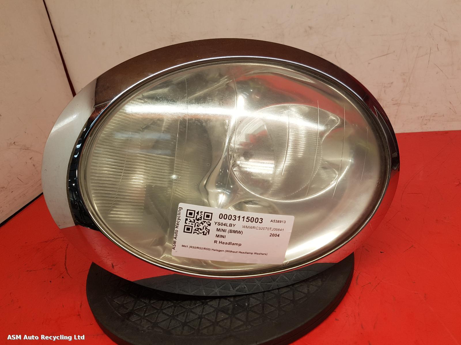View Auto part R Headlamp Mini (bmw) Mini 2004