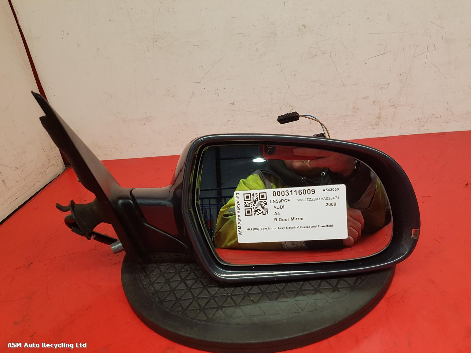 View Auto part R Door Mirror Audi A4 2009