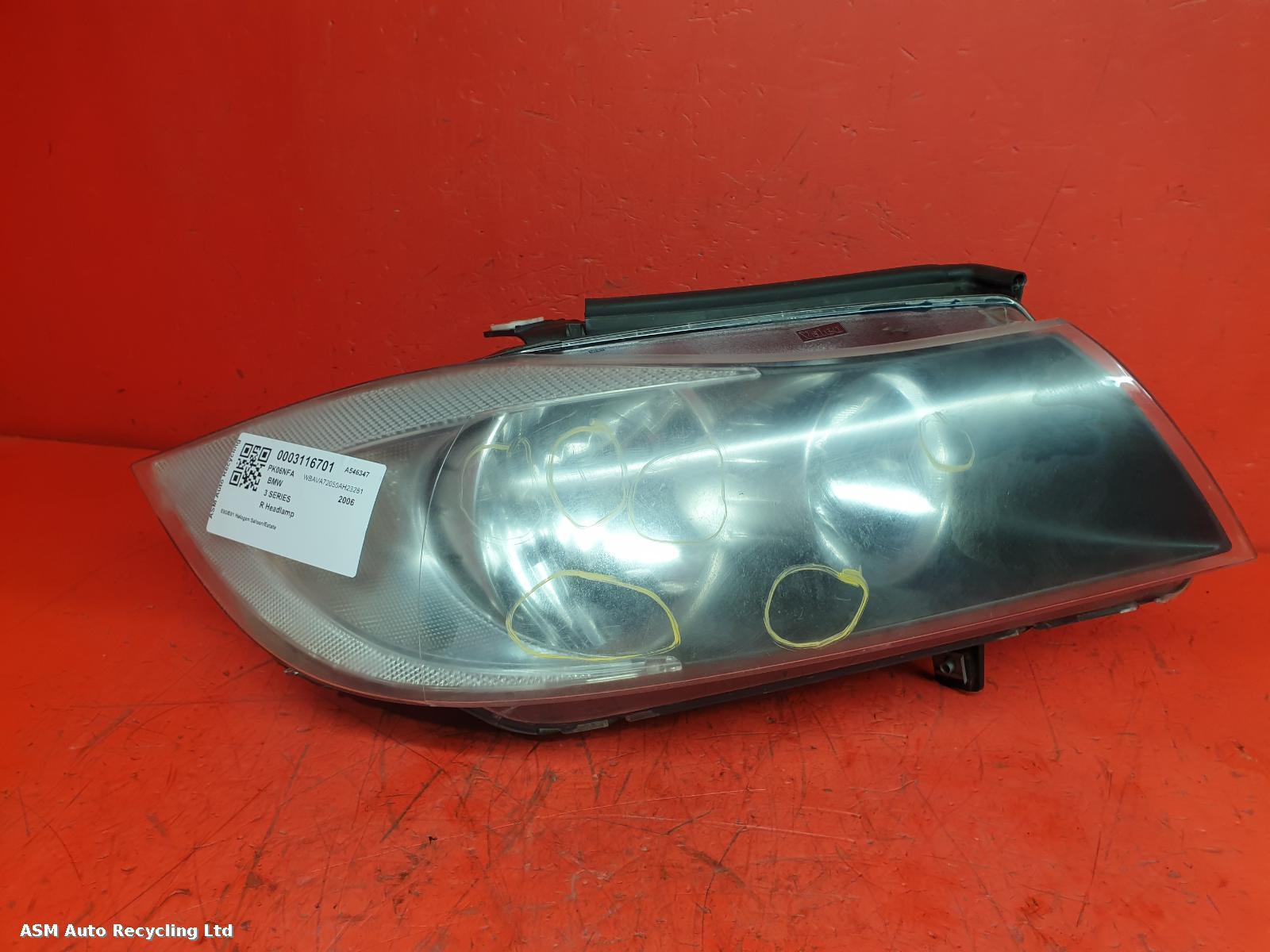 View Auto part R Headlamp Bmw 3 Series 2006