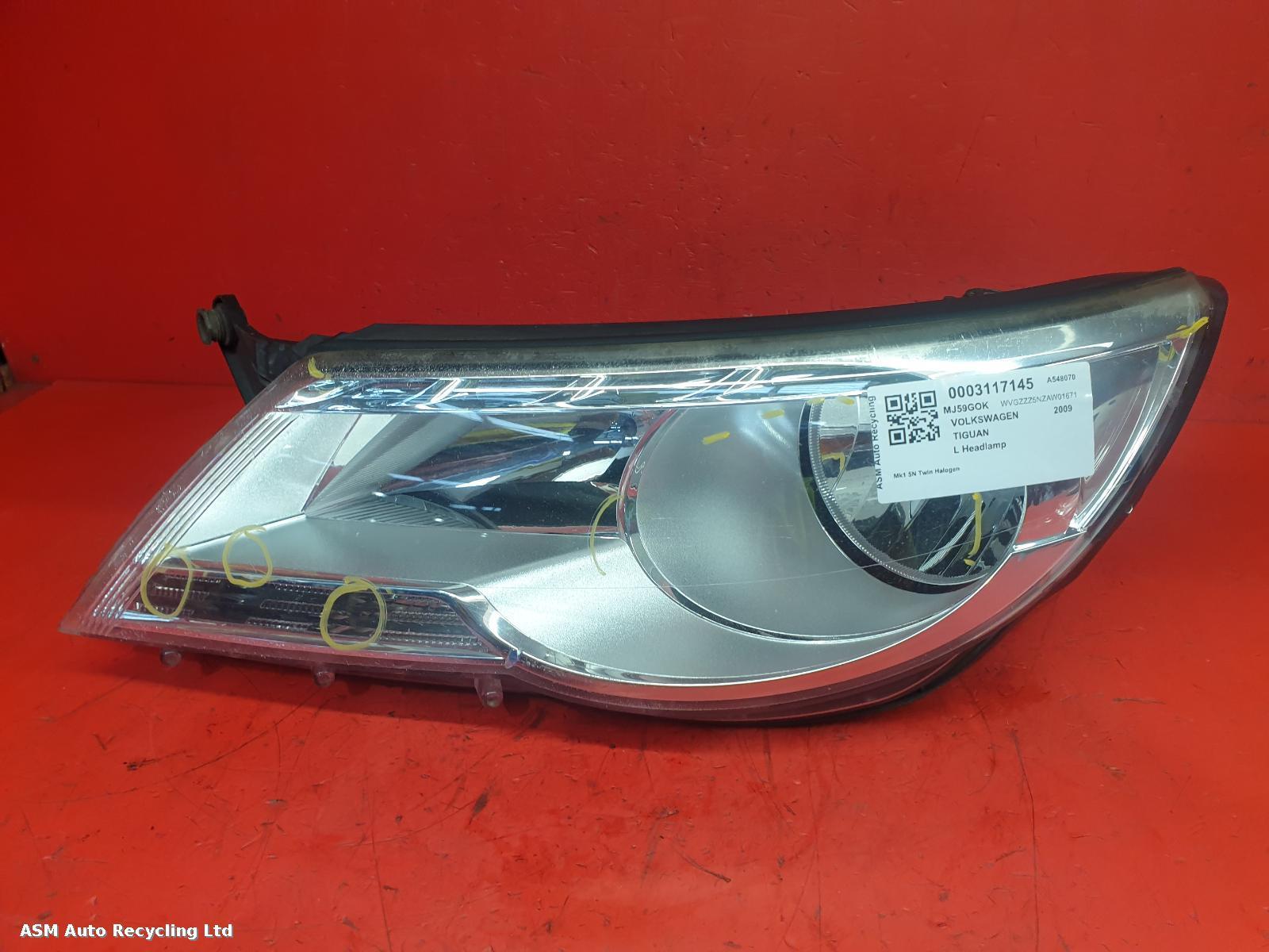 View Auto part L Headlamp Volkswagen Tiguan 2009