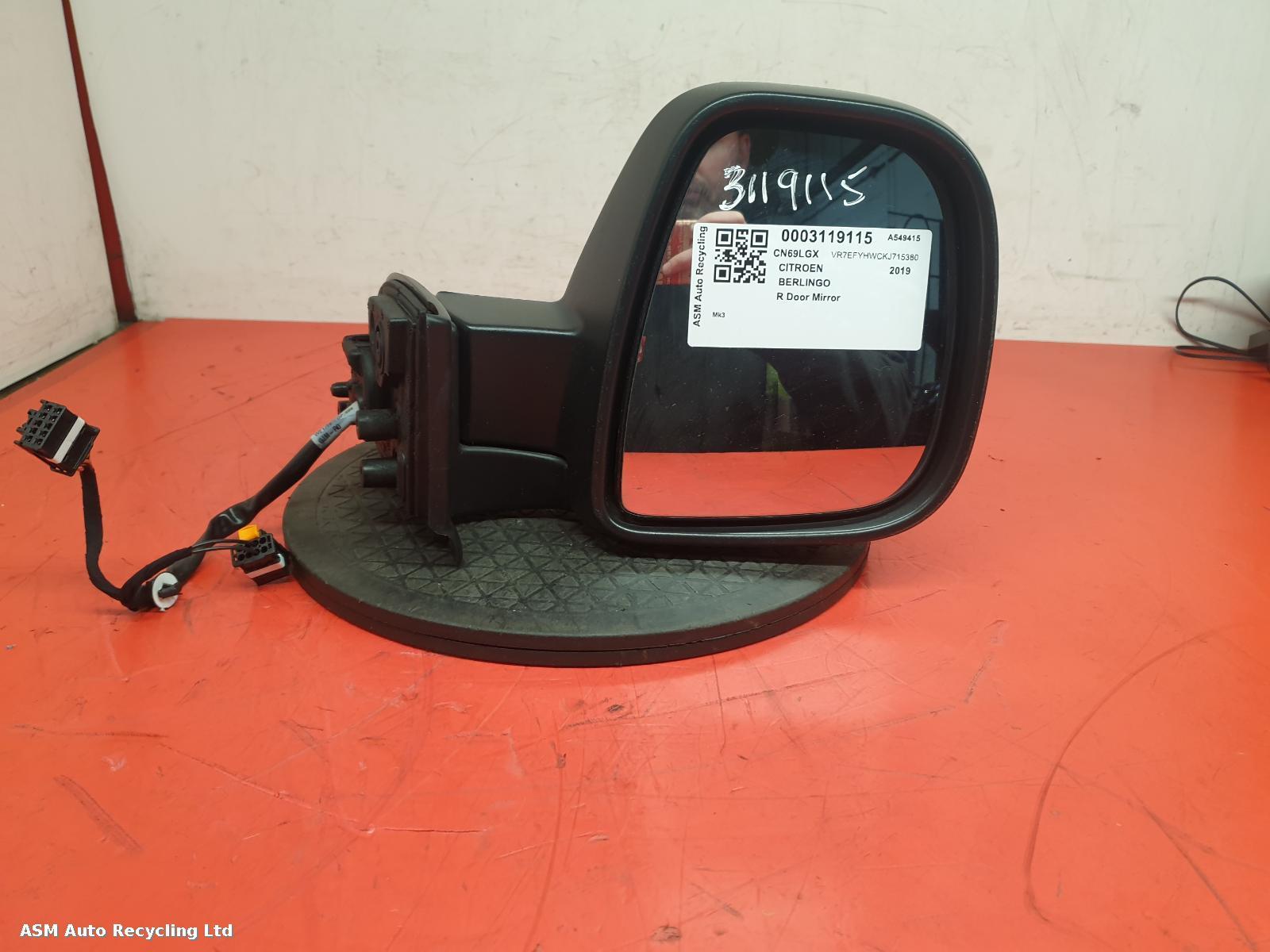 View Auto part R Door Mirror Citroen Berlingo 2019