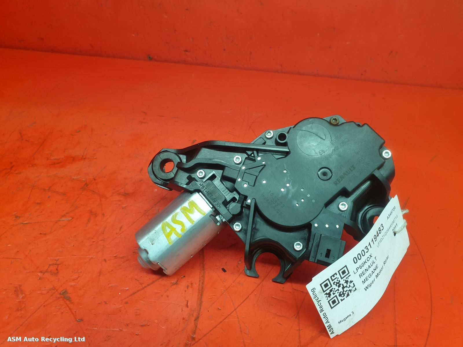 View Auto part Wiper Motor Rear Renault Megane 2011