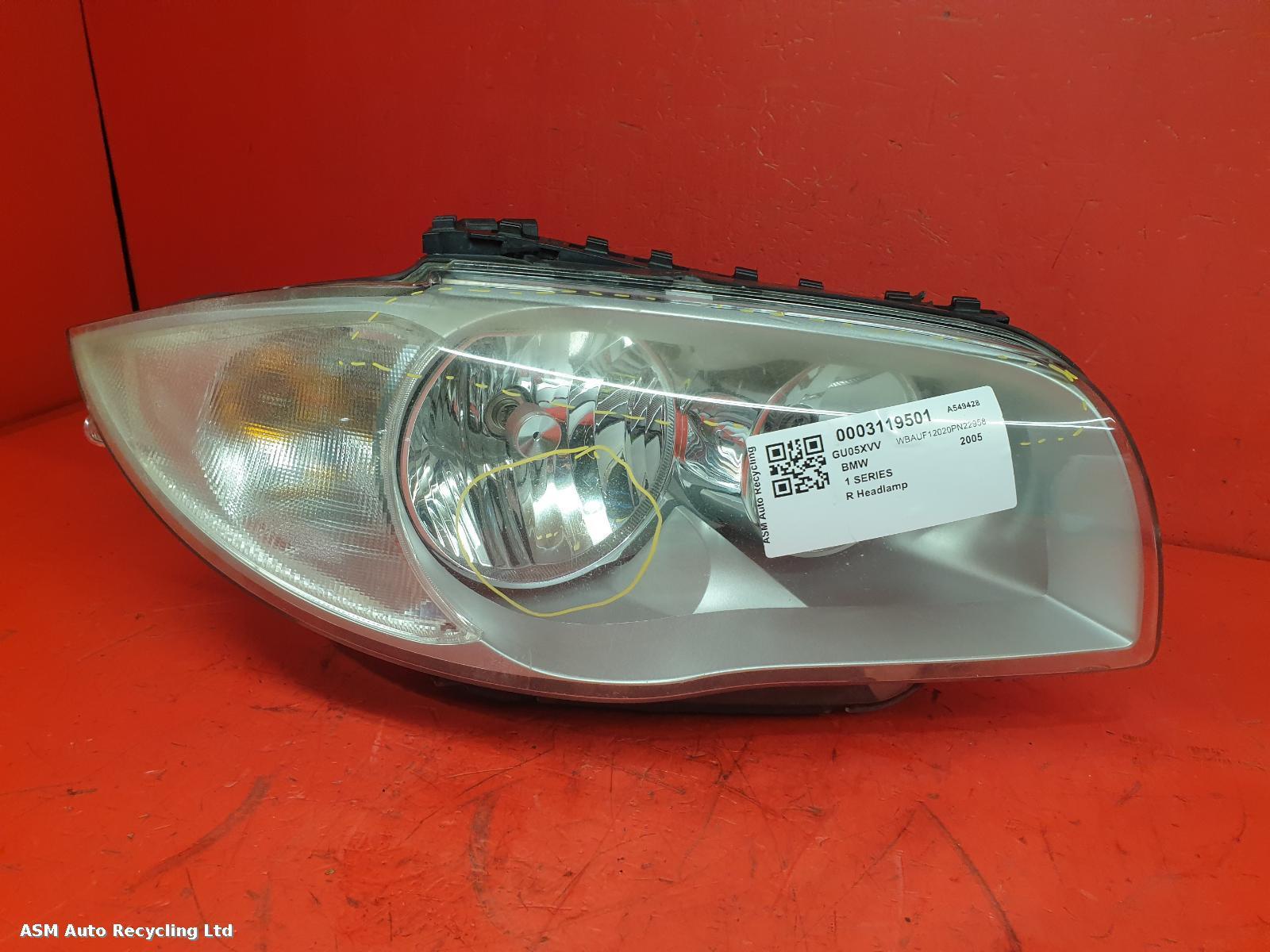 View Auto part R Headlamp Bmw 1 Series 2005
