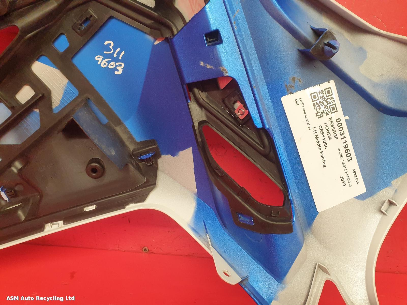 View Auto part LH Middle Fairing Honda Crf1100l 2019