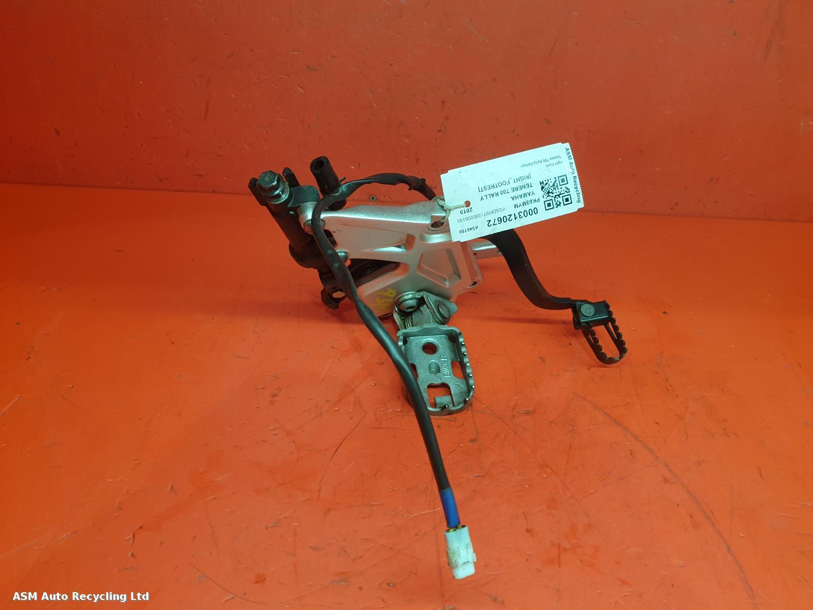 View Auto part Right Footrest Yamaha Tenere 700 Rally Edition 2019