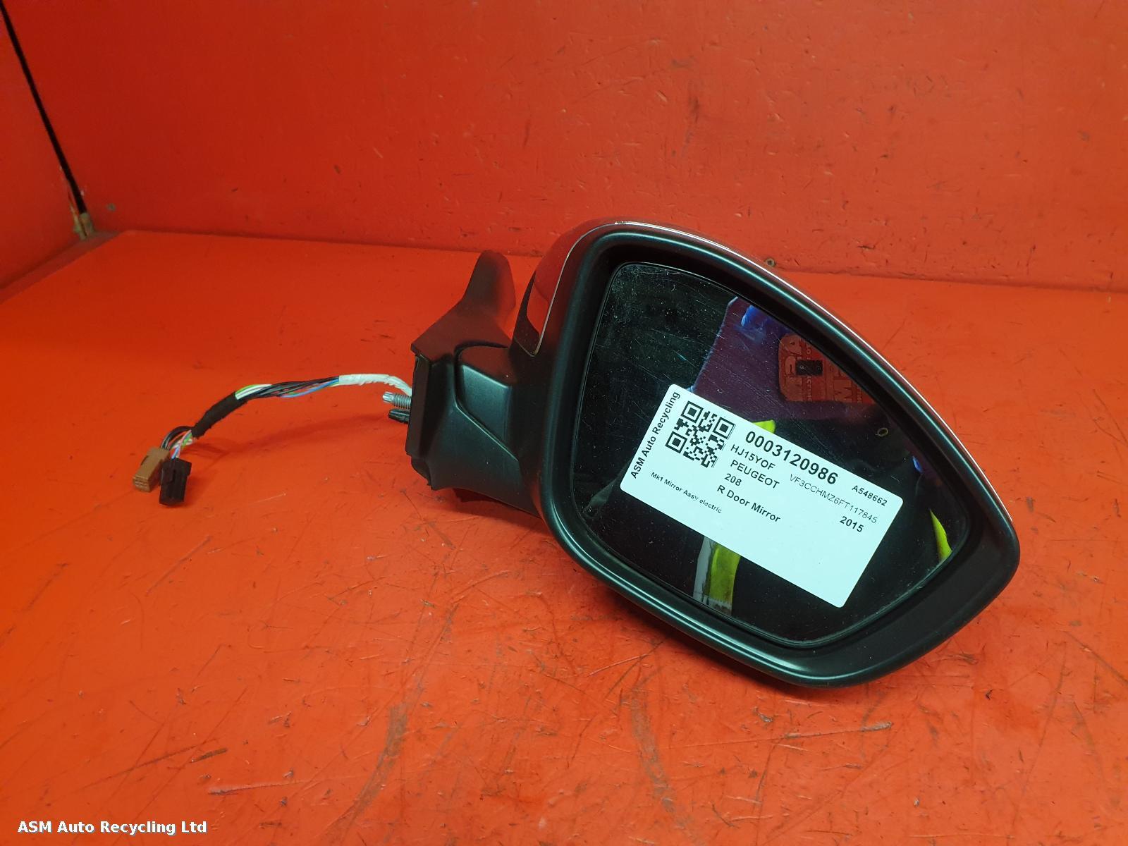 View Auto part R Door Mirror Peugeot 208 2015