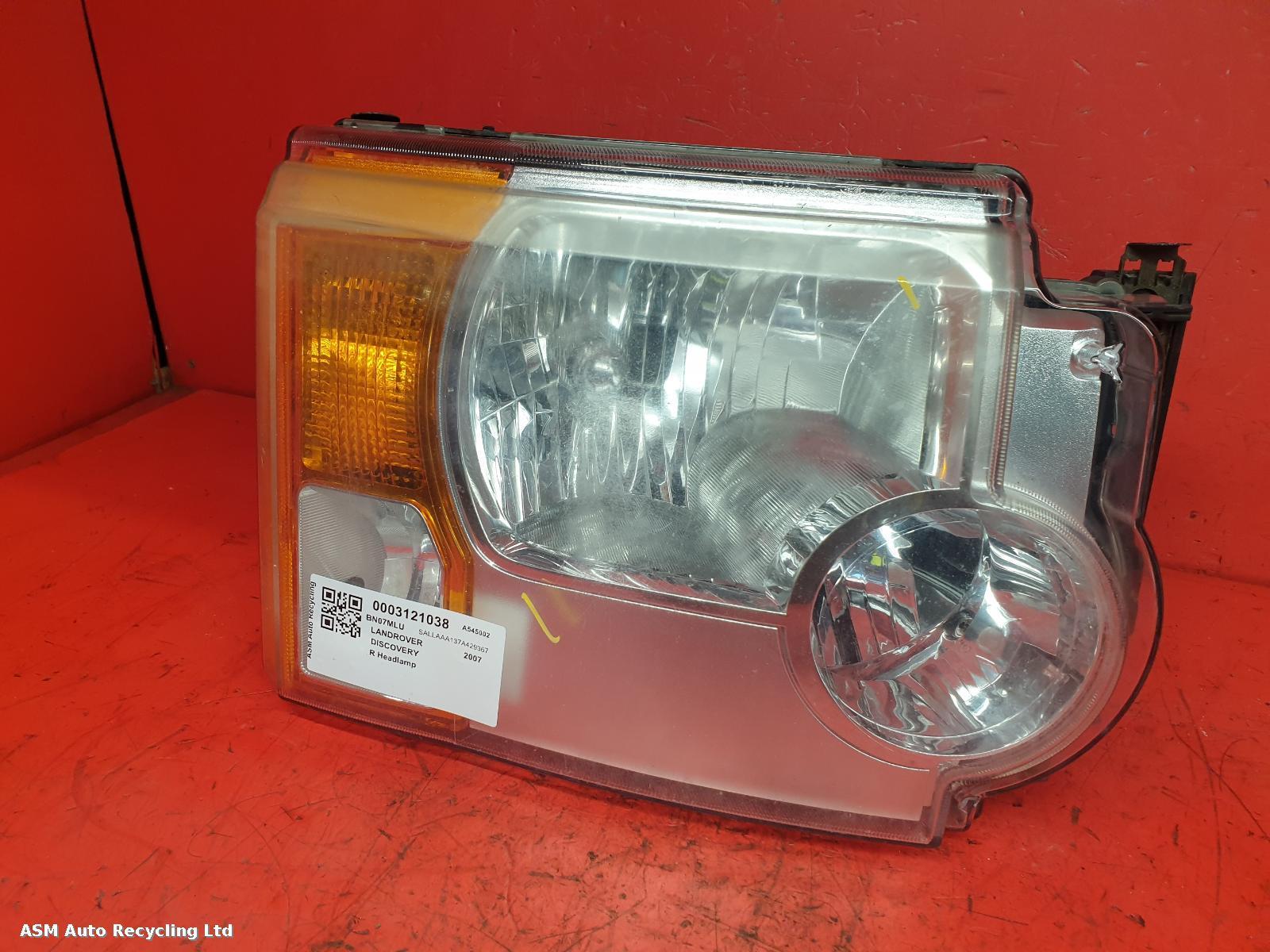View Auto part R Headlamp Land Rover Discovery 2007