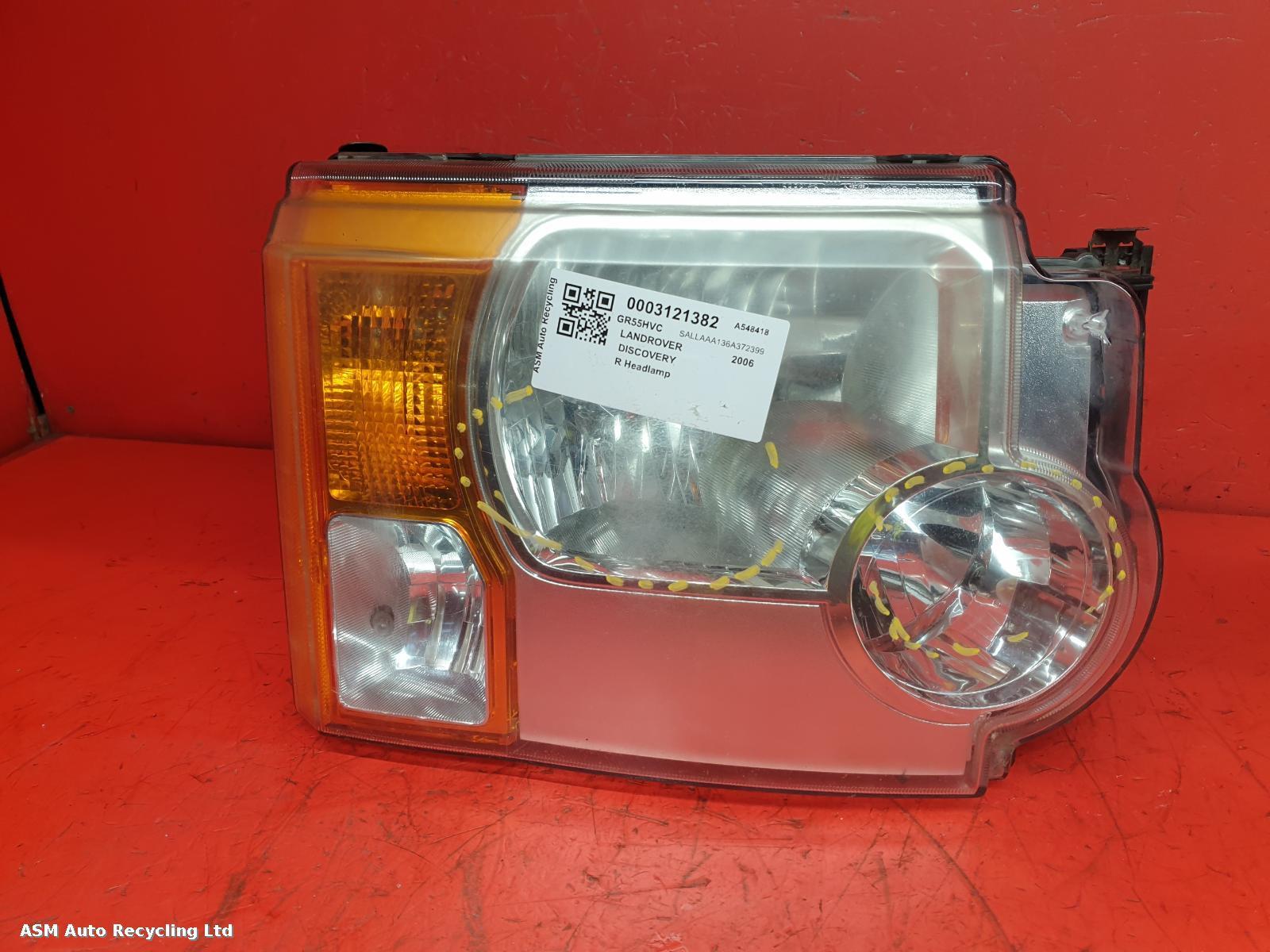 View Auto part R Headlamp Land Rover Discovery 2006