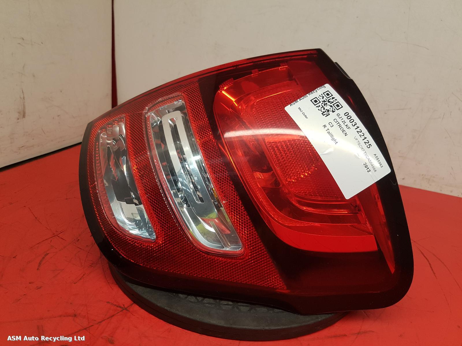 View Auto part R Taillight Citroen C3 2012