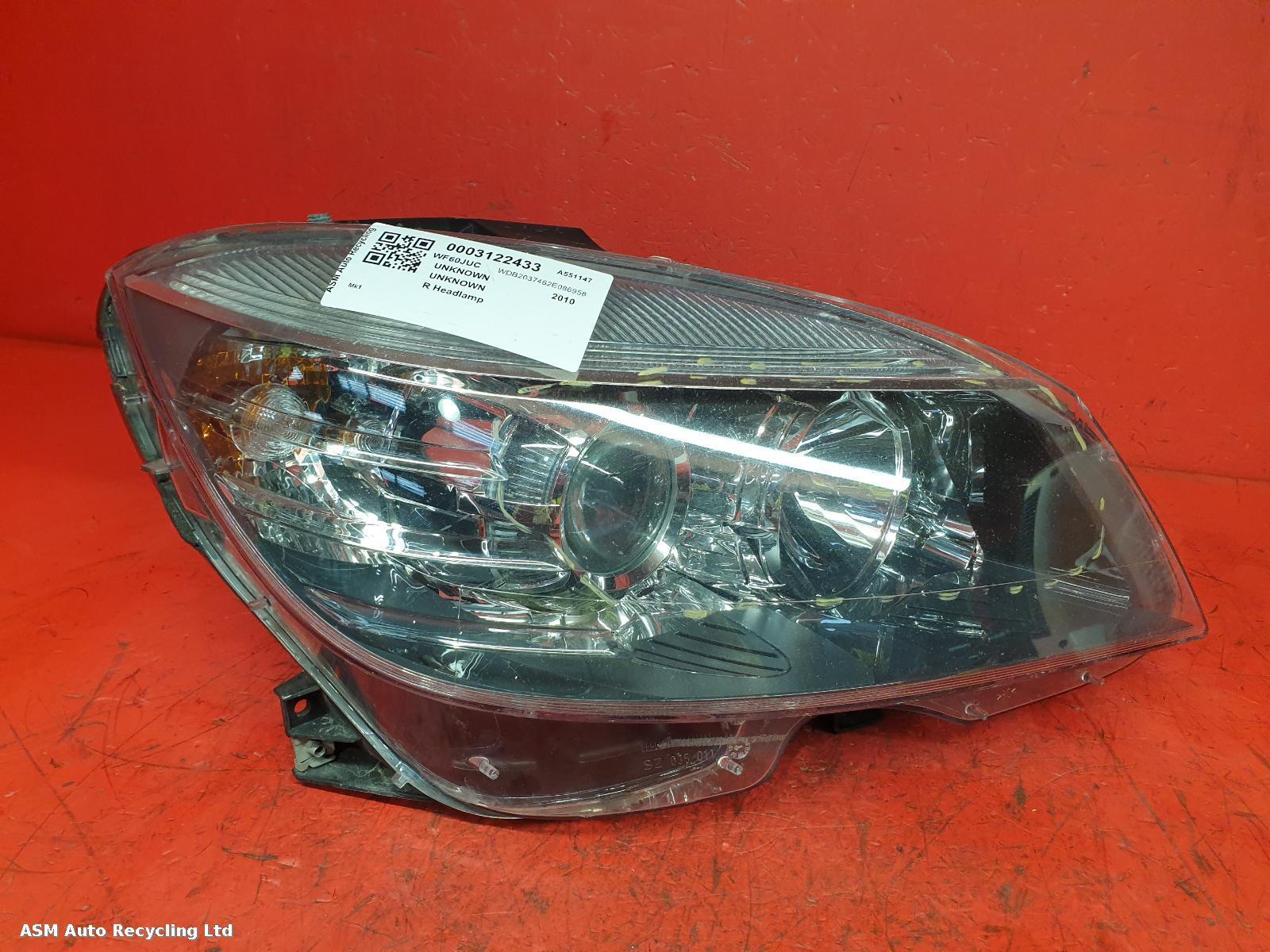 View Auto part R Headlamp Mercedes Clc 2010
