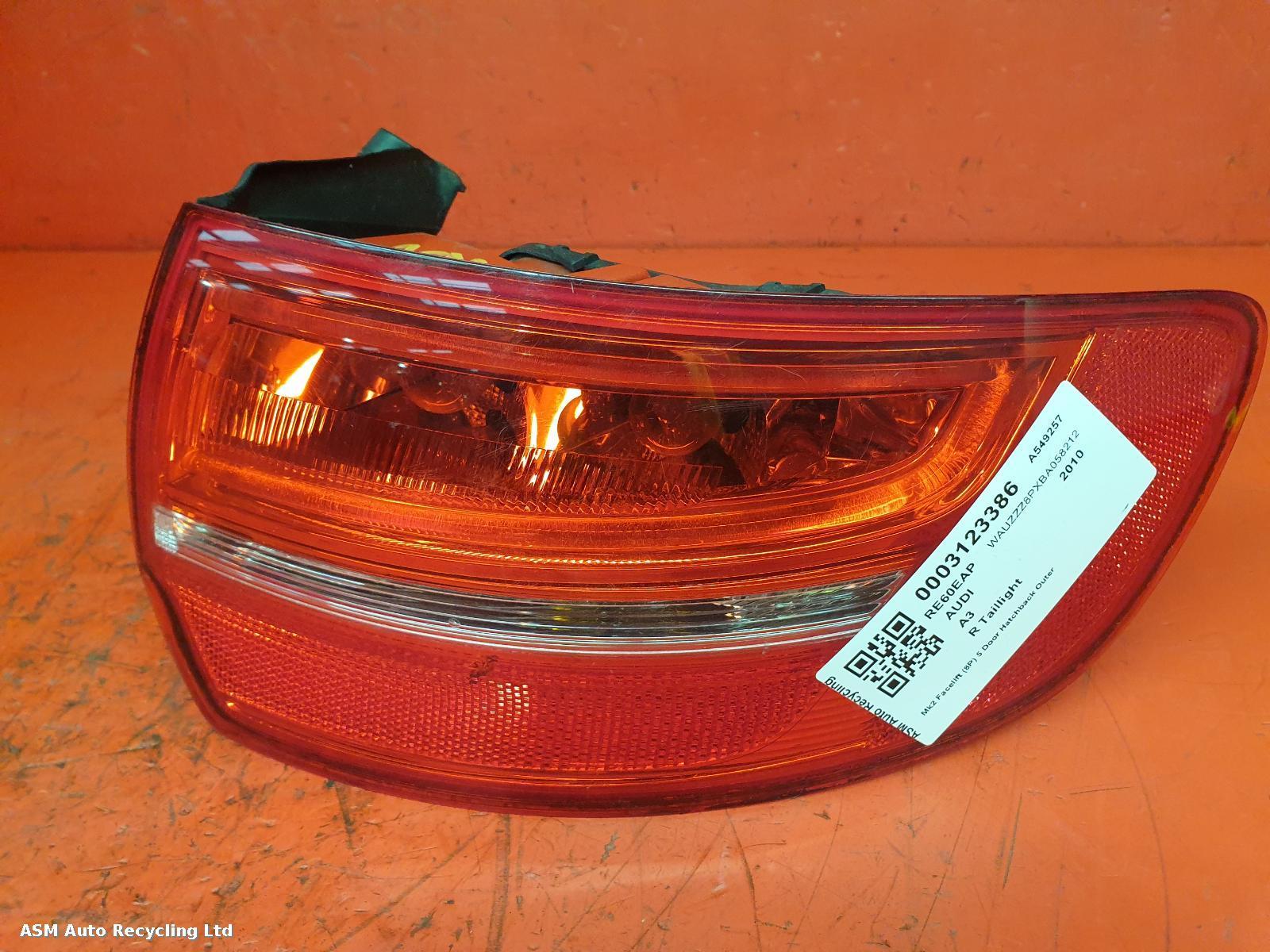 View Auto part R Taillight Audi A3 2010