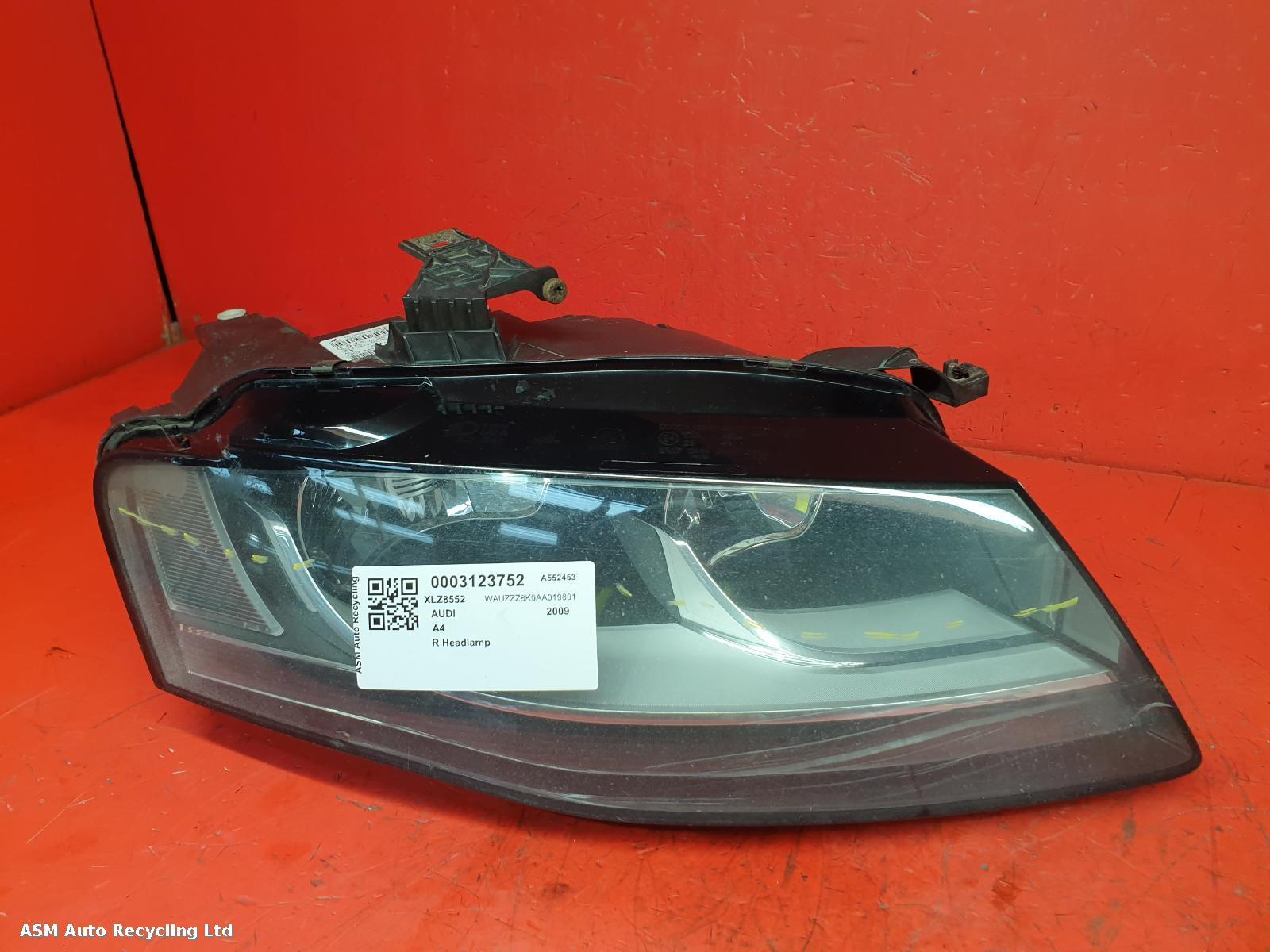View Auto part R Headlamp Audi A4 2009