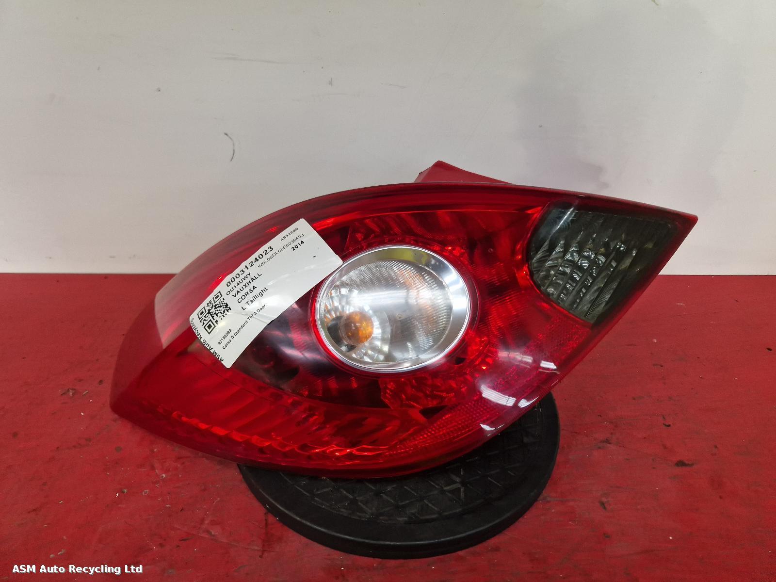 View Auto part L Taillight Vauxhall Corsa 2014