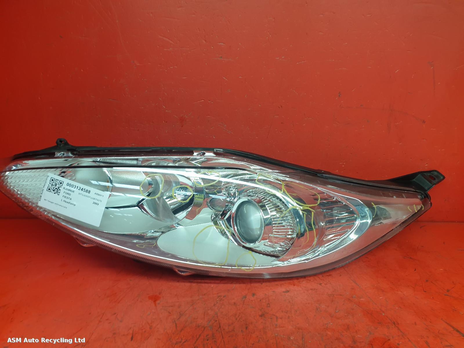 View Auto part L Headlamp Ford Fiesta 2009