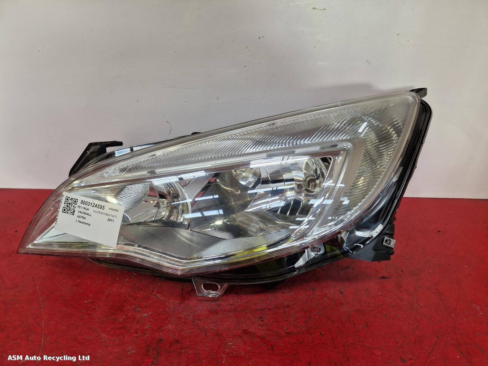 View Auto part L Headlamp Vauxhall Astra 2011