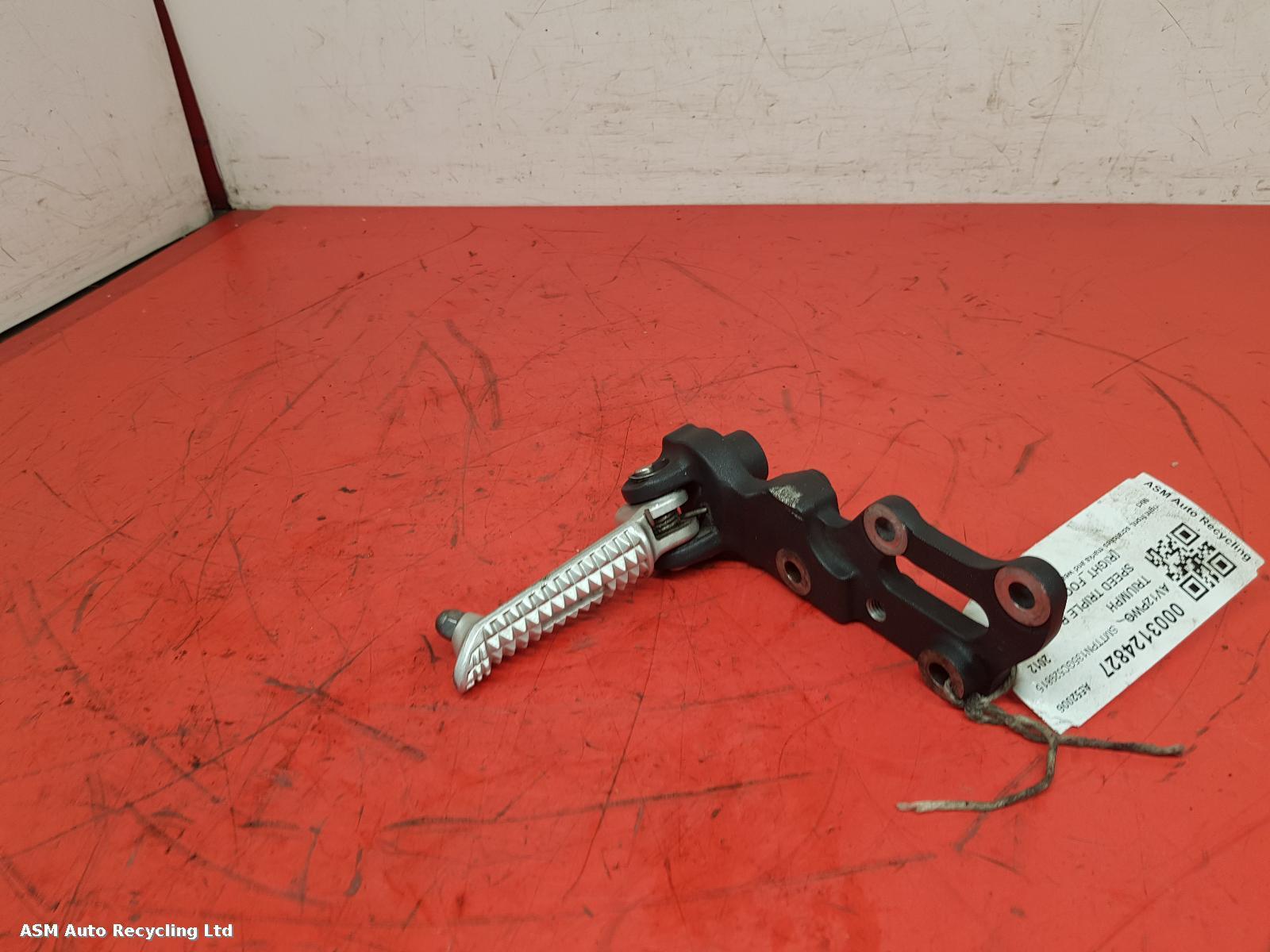 View Auto part Right Footrest Triumph Speed Triple R 1050 2012