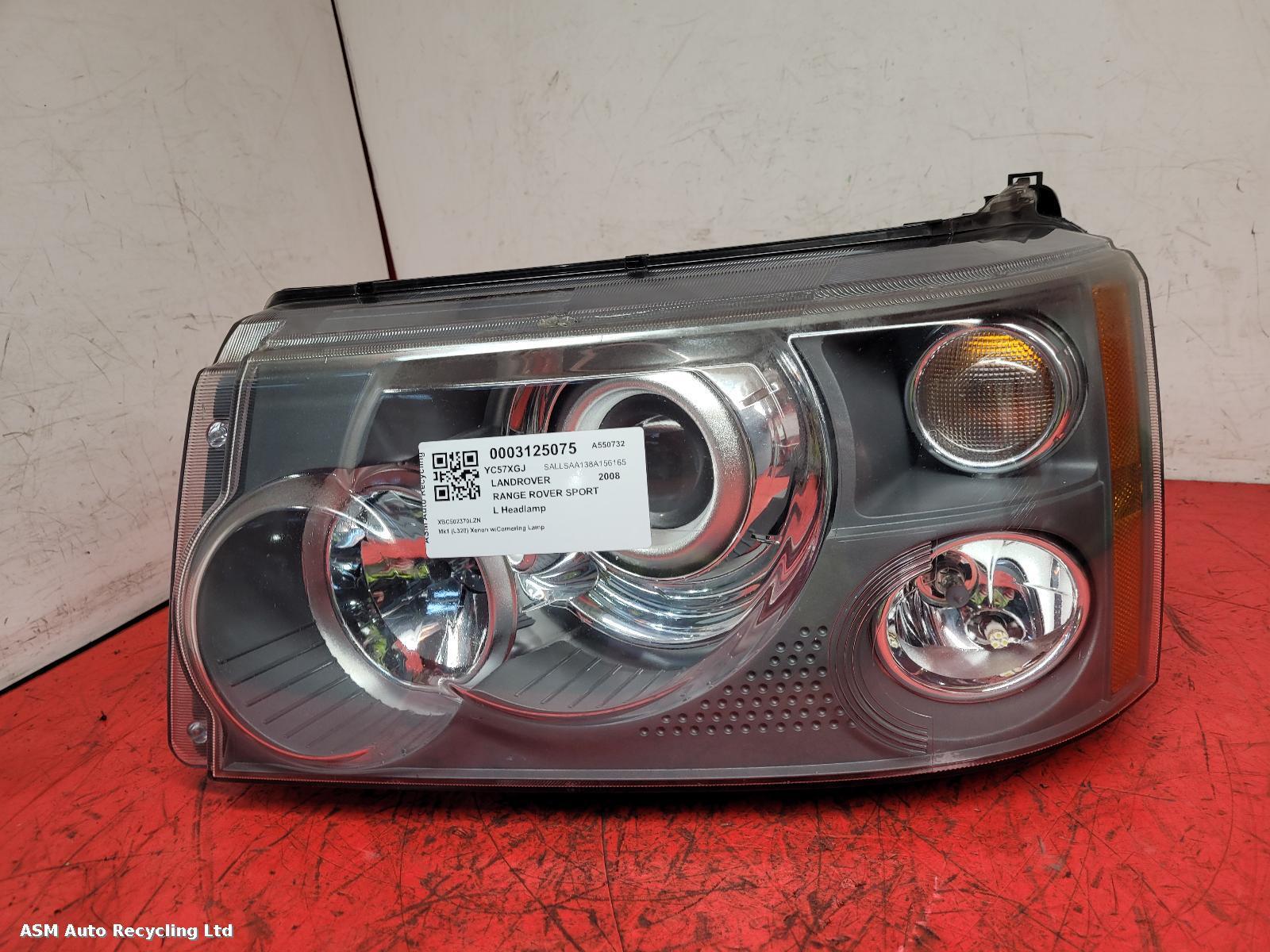 View Auto part L Headlamp Land Rover Range Rover Sport 2008