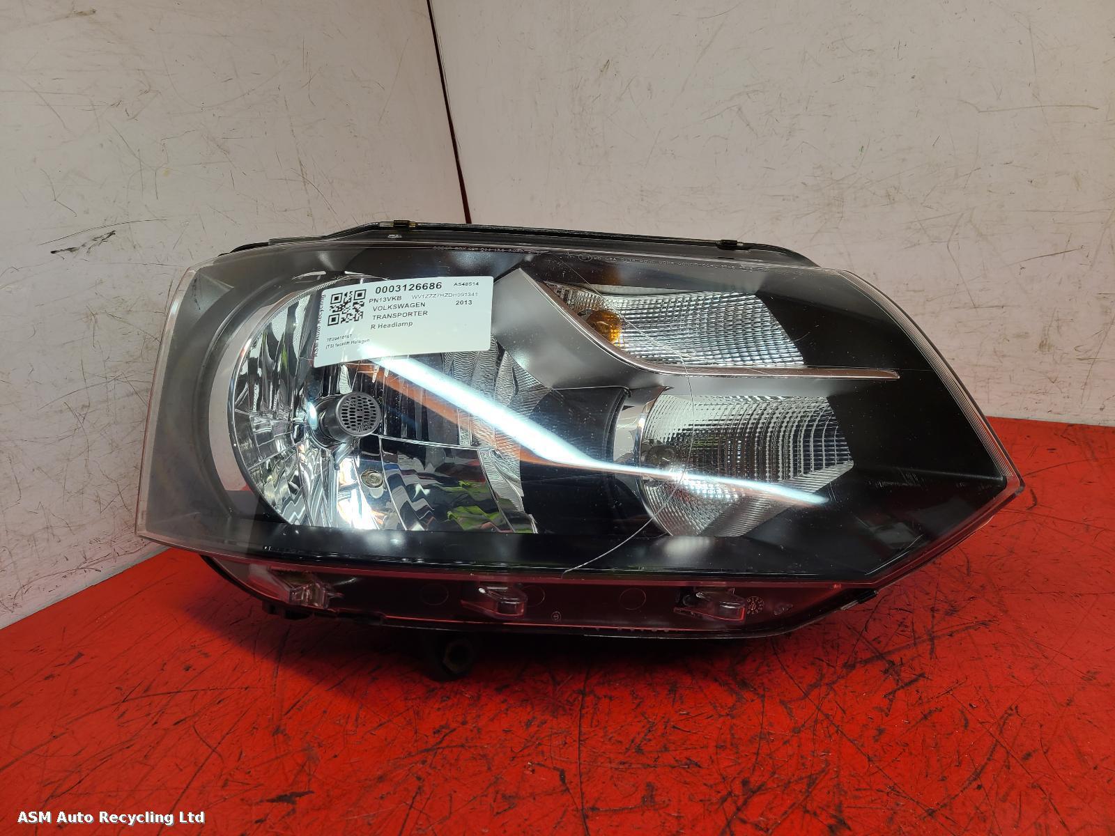View Auto part R Headlamp Volkswagen Transporter 2013