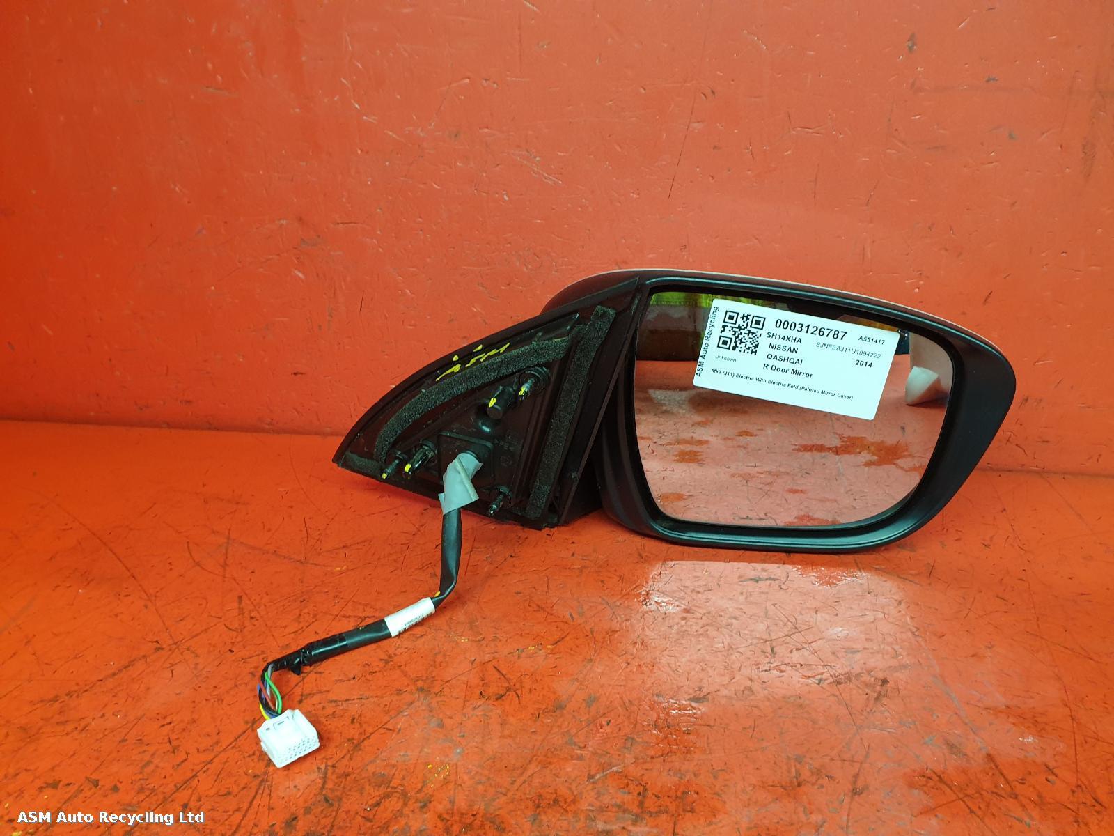 View Auto part R Door Mirror Nissan Qashqai 2014