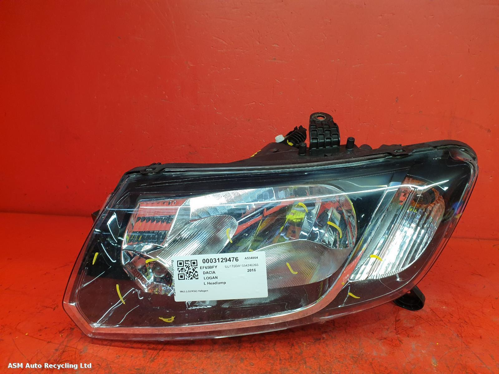 View Auto part L Headlamp Dacia Logan 2016