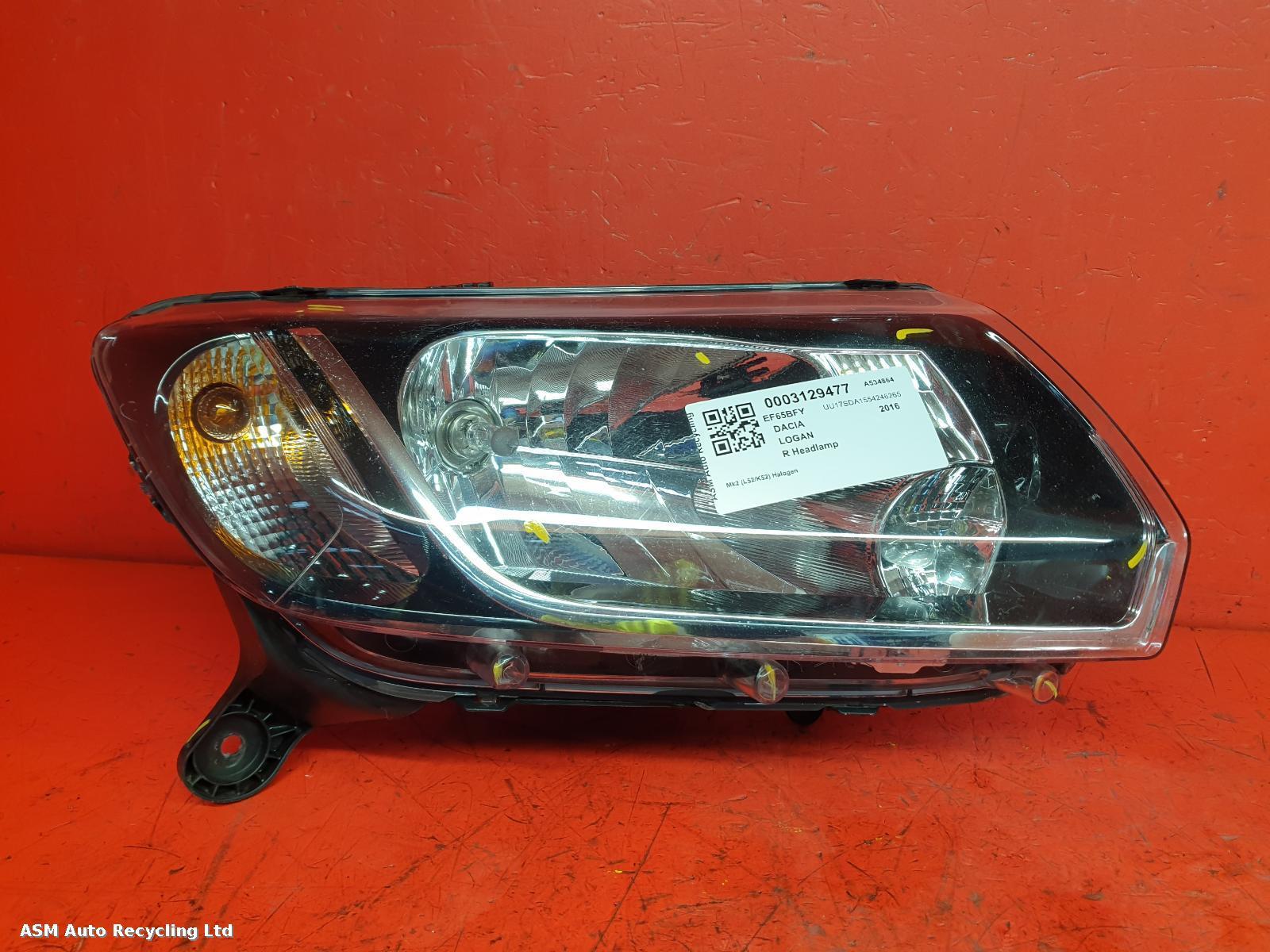 View Auto part R Headlamp Dacia Logan 2016